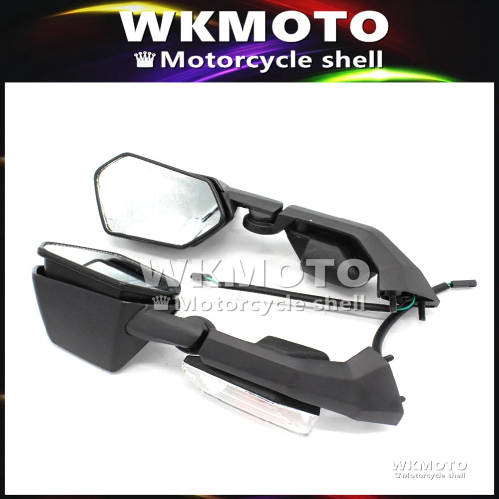 

Motorcycle Side Mirror Rearview Turn Signal Rear View For KAWASAKI ZX10R ZX-10R 2008 2009 2010 2011 ZX6R ZX-6R 2005 2006 2007 08