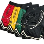 Спортивные штаны в стиле хип-хоп, уличные штаны в ретро-стиле, для фитнеса, баскетбола, черные, красные, тяжелые сетчатые пятиминутные шорты