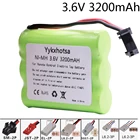 NiMH аккумулятор для радиоуправляемых игрушек, танок, катеров, пистолета, nimh AA 3,6 В, батарея для радиоуправляемых машинок, игрушек, лодок, вилка SMJSTTamiya, 3200 мАч