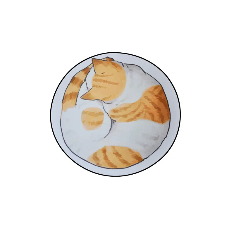 

Cat round Mat Carpet Bedroom Climbing Pad Bedside Carpet Living Room Mat bathroom set rug bathroom rugs