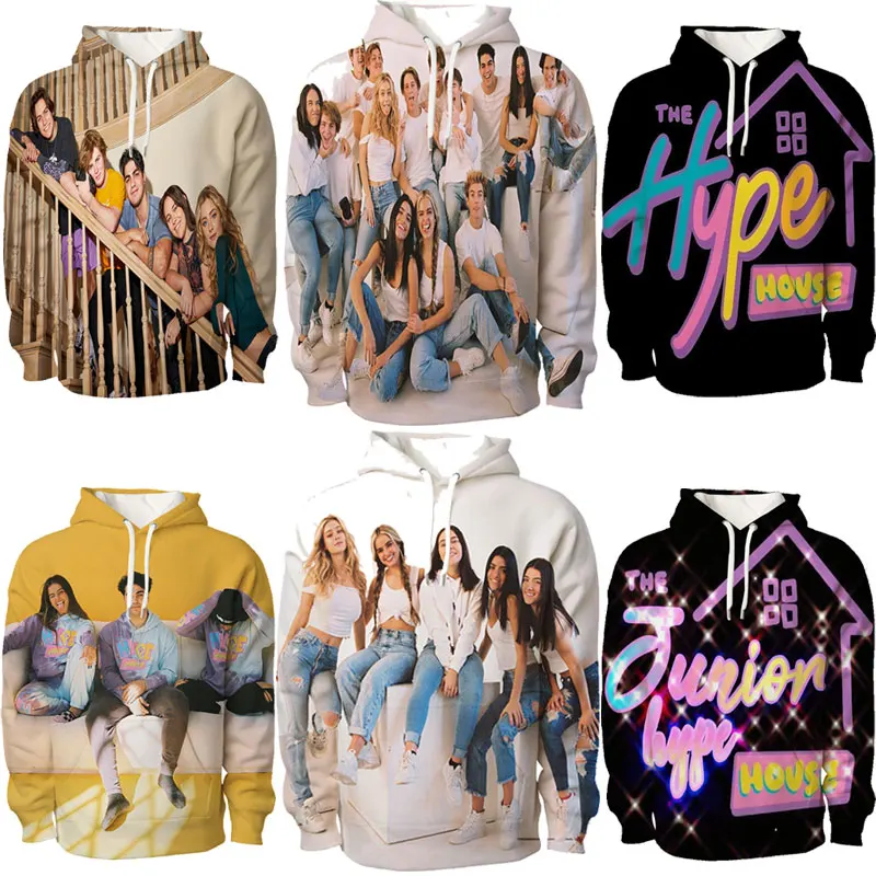 

New Fashion The Hype House Hoodie Spring Fall Women Men 3D Printing Casual Sweatshirts The Hype House Harajuku Unisex Pullover