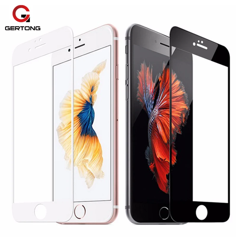 CASPTM полное покрытие из закаленного стекла для iPhone 5 5S SE X 7 6 6s 8 Plus защита экрана