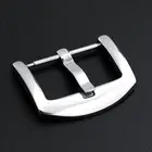 Пряжка металлическая из нержавеющей стали для часов, полированный шлифованная застежка браслет, 5 шт.компл., 18 мм 20 мм 22 мм 24 мм 26 мм, аксессуары для часов
