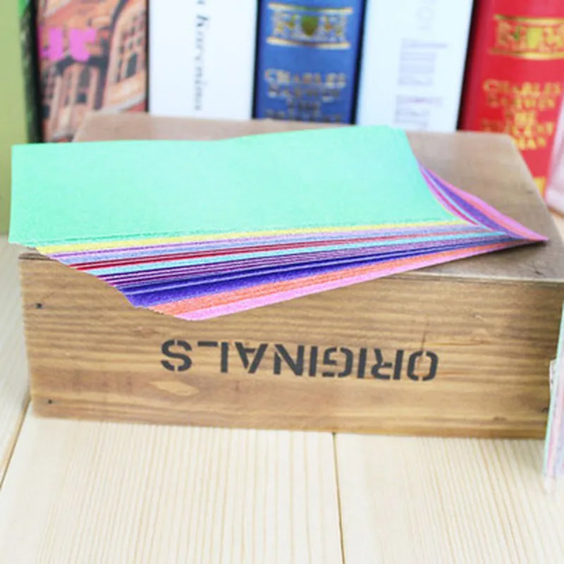 50 шт./упак. 15x15 см квадратная оригами односторонняя блестящая Складная однотонная