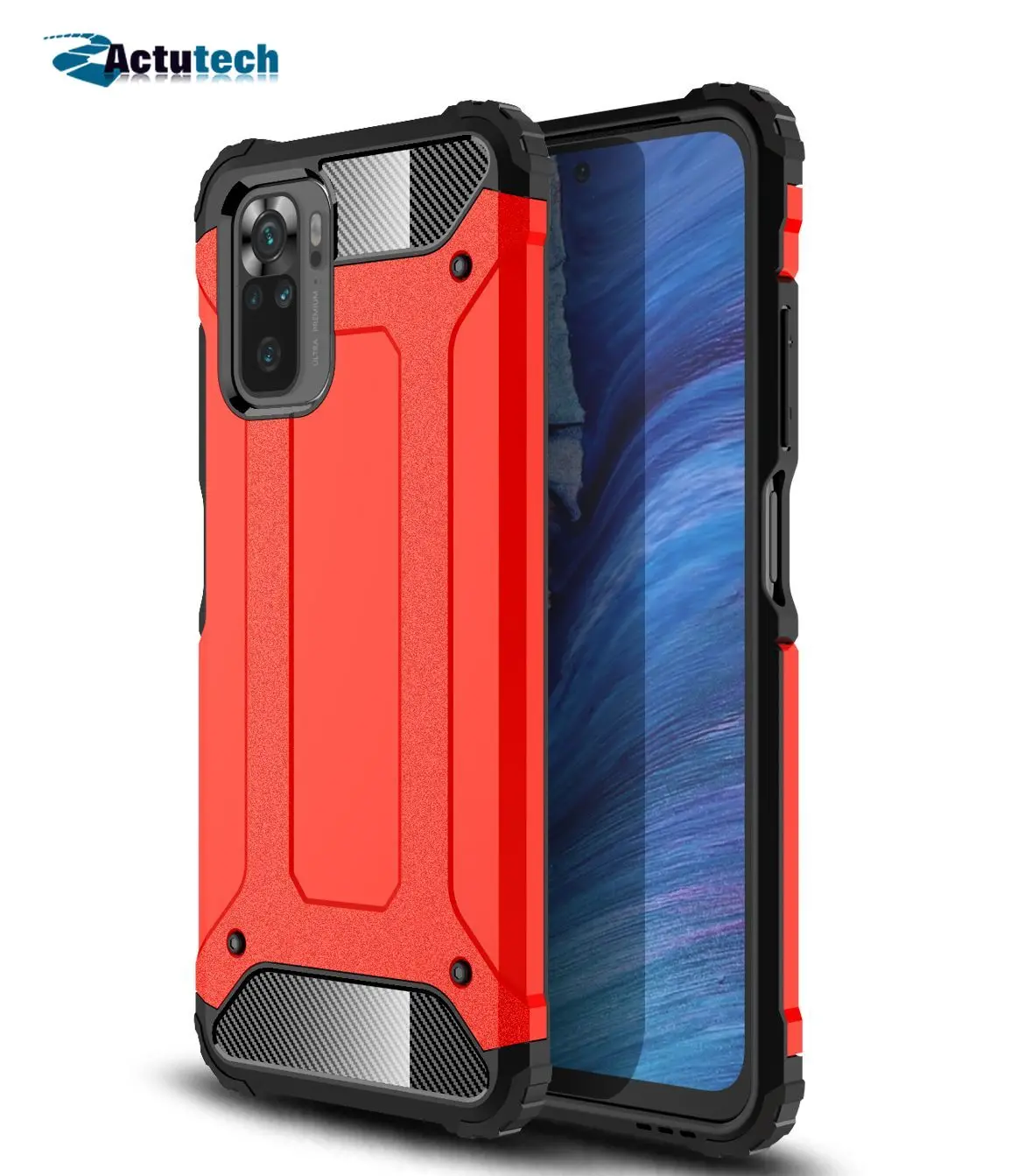 

Phone Case For Xiaomi Redmi K40 Pro Plus Note 10 10S 5G 4G Luxury Anti-fall Shockproof Heavy Protection Rugged Armor Back Cover