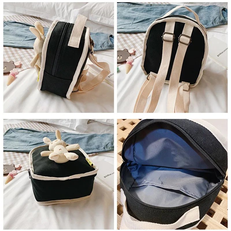 KAMIDA Детский рюкзак мультяшная сумка на плечо 2019 осень зима простой с кроликом для