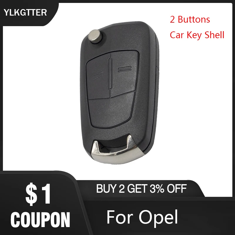 YLKGTTER 2 кнопки чехол для ключей Vauxhall Opel Corsa Astra Vectra Signum раскладной дистанционный