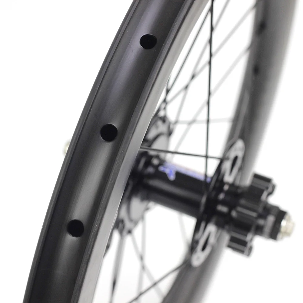 Silverock карбоновые колеса 1" 1 3/8" 349 дисковый тормоз 38 мм 24H для складного велосипеда на заказ DIY велосипедная колесная коробка, запчасти для велосипеда