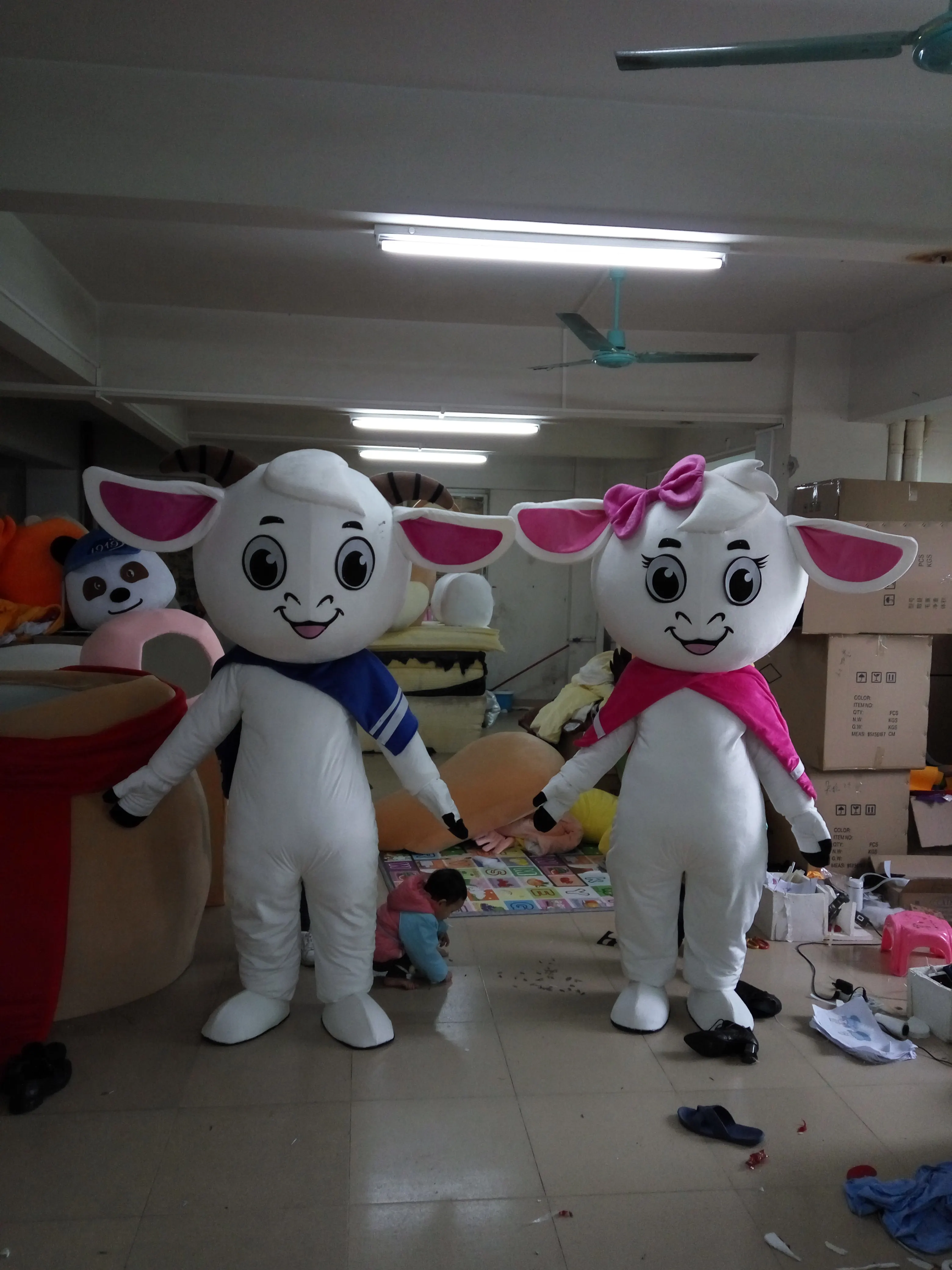 Прямая продажа с фабрики костюм талисман брата и сестры молочной коровой для