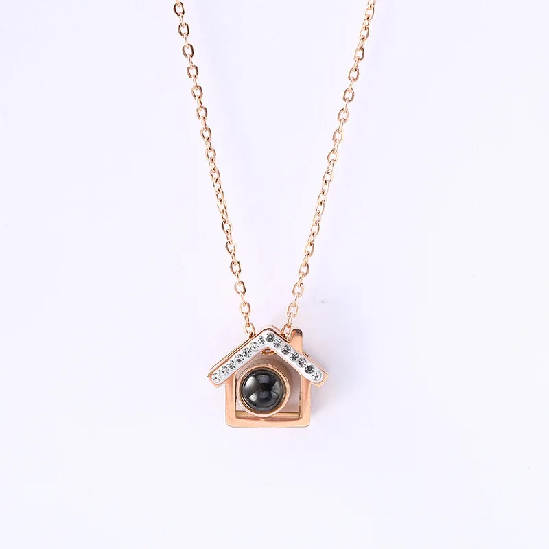 Ожерелье до ключицы из титановой стали с защитой от аллергии и обесцвечивания