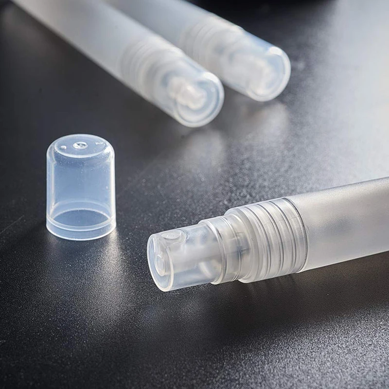 350 шт. 10 мл 1/3oz спрей бутылка распылитель духов ароматов Ароматические бутылочки матовый Пластик трубки красочные пустой многоразового для Для женщин