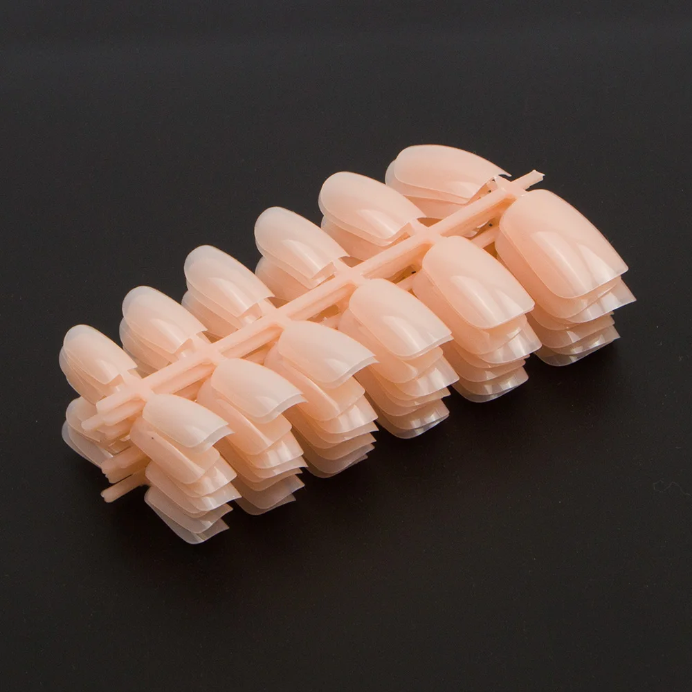 TKGOES 120 шт Акриловые искусственные ногти телесный цвет Искусственные кончики для