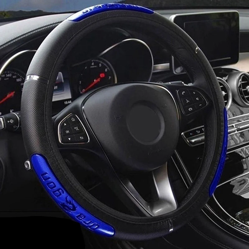 Чехол на руль автомобиля 37-38 см кожаный мягкий чехол с рисунком дракона