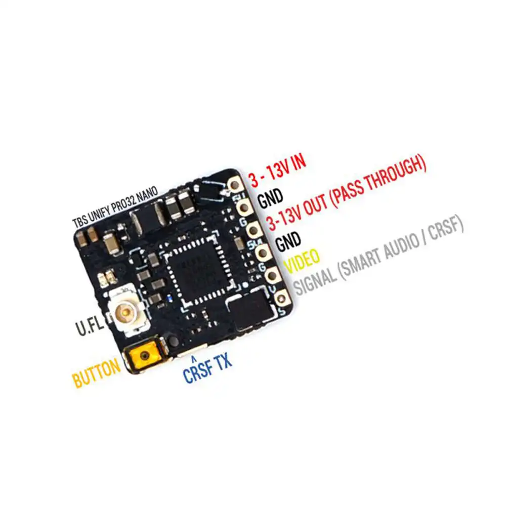 Оригинальный микровидеопередатчик TBS Unify Pro32 Nano V1.1 5G8 VTX 5 8 ГГц|Детали и аксессуары|