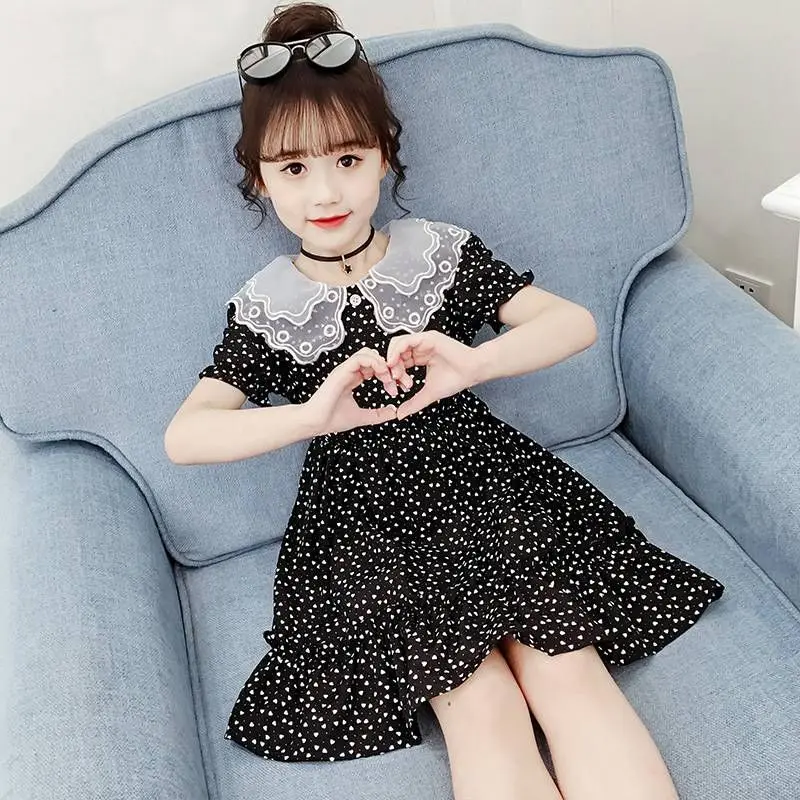 

Tz Boutique 2021 Summer New Products Girls Summer Dress 2 Little Girl Princess Dress Children Net Red Chiffon