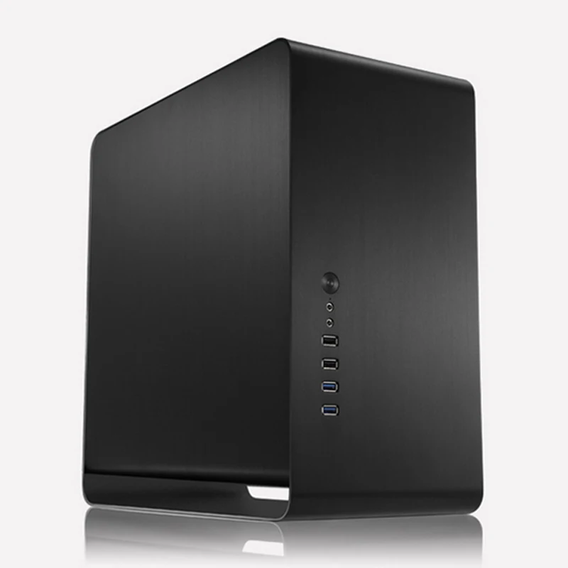 Черный JONSBO UMX3 алюминиевый корпус поддерживает Материнские платы MicroATX USB3.0 корпус компьютера - Цвет: Черный