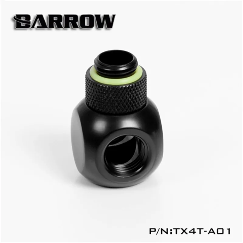 Barrow G1/4 Металлический кубический тройник с поворотом на 360 градусов 4 способа