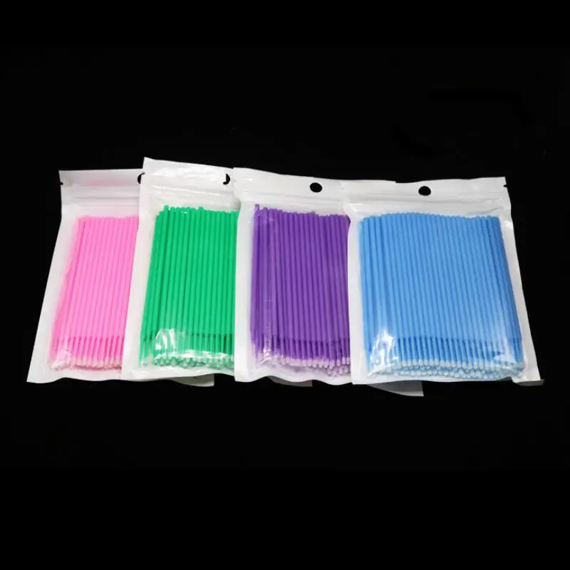 Disposable Eyelash Brushes Eyelashes Extension Applicator Wand Mascara Makeup Brush 100pcs/set LX7735 | Красота и здоровье