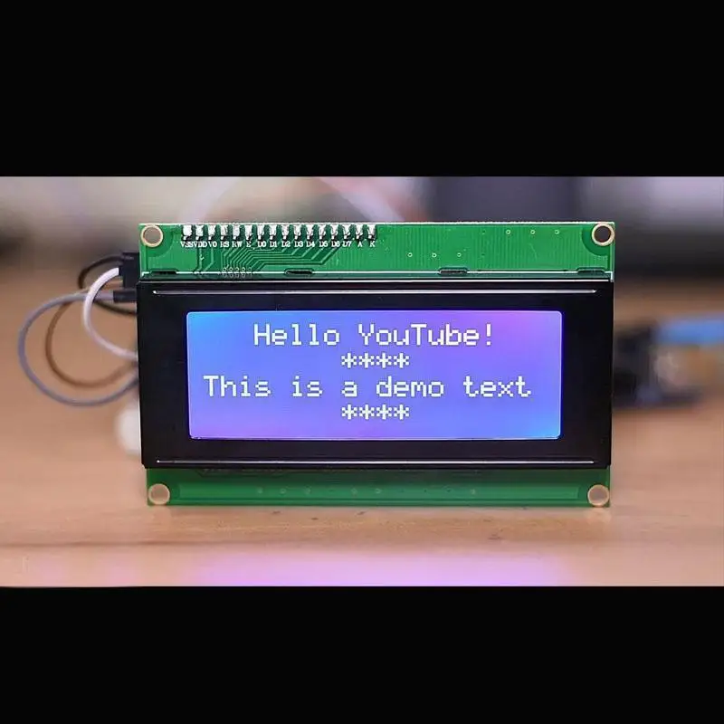 Синий последовательный ЖК модуль IIC/I2C/TWI 2004 204 20X4 для Arduino|Детали и аксессуары