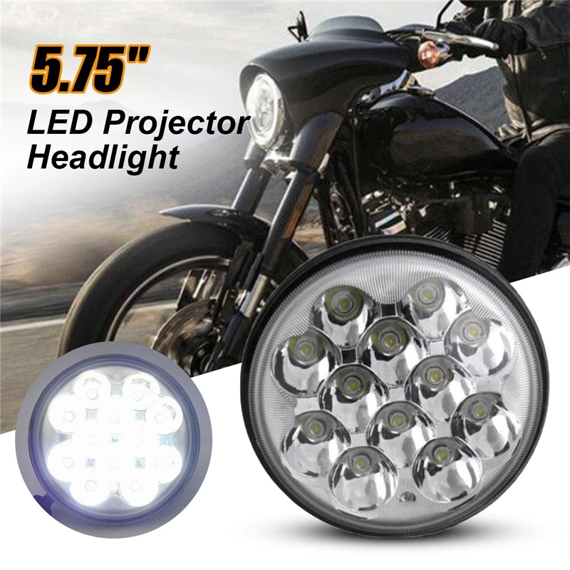 

5.75" 6000K Round Motorcycle LED Headlight Hi/Lo Spot Beam For Harley for VRSCD/VRSCDX/XG/XL/XR/Dyna/FLSTS/FXSTS/FLSTS/FLSTSC