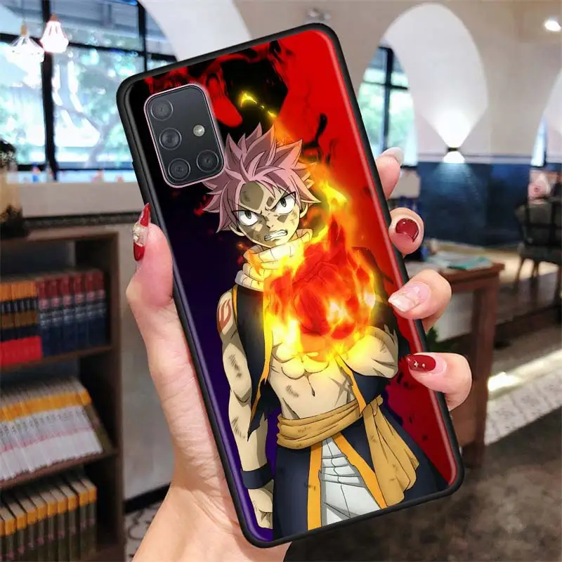 

Phone Cover For Samsung Galaxy A51 A71 A21S A31 A41 A11 A01 Black Soft Smartphone Case Anime Manga Fairy Tail