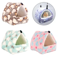 Colorful Comfortable Rabbit Squirrel Mini Cage Hamster House Small Animal Sleeping Bed Guinea Pig Nest Warm Small Pet Cage Nest