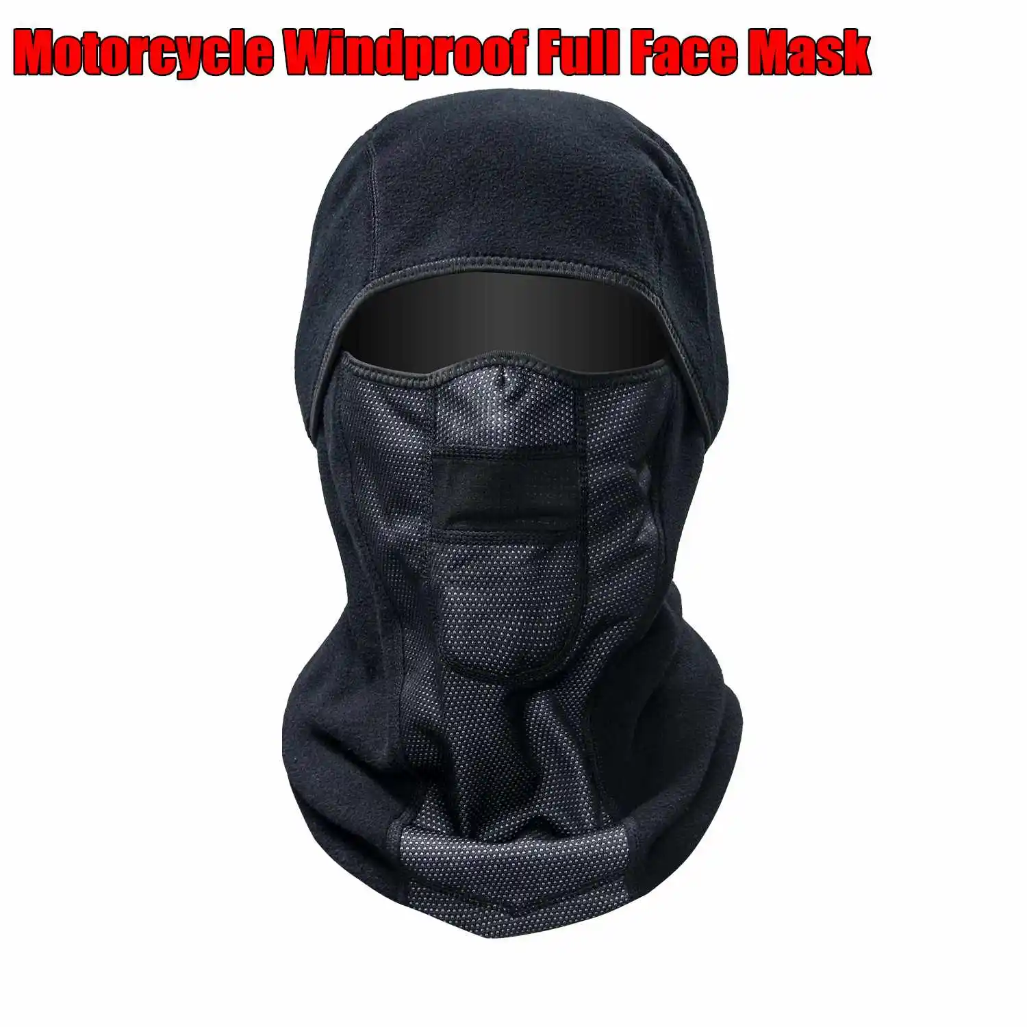 

MATCC Motorcycle Men Women Balaclava Full Face Mask Warm Double Thermal Fleece Windproof Ski Motorcycle Waterproof Head Masks