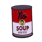 Брошь в форме супа для фанатов Seinfeld