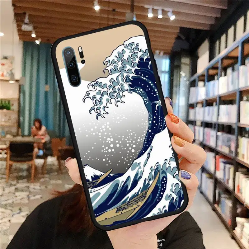 

The Big Wave of kanagawa sun sea Phone Case For Huawei honor Mate P 9 10 20 30 40 Pro 10i 7 8 a x Lite nova 5t
