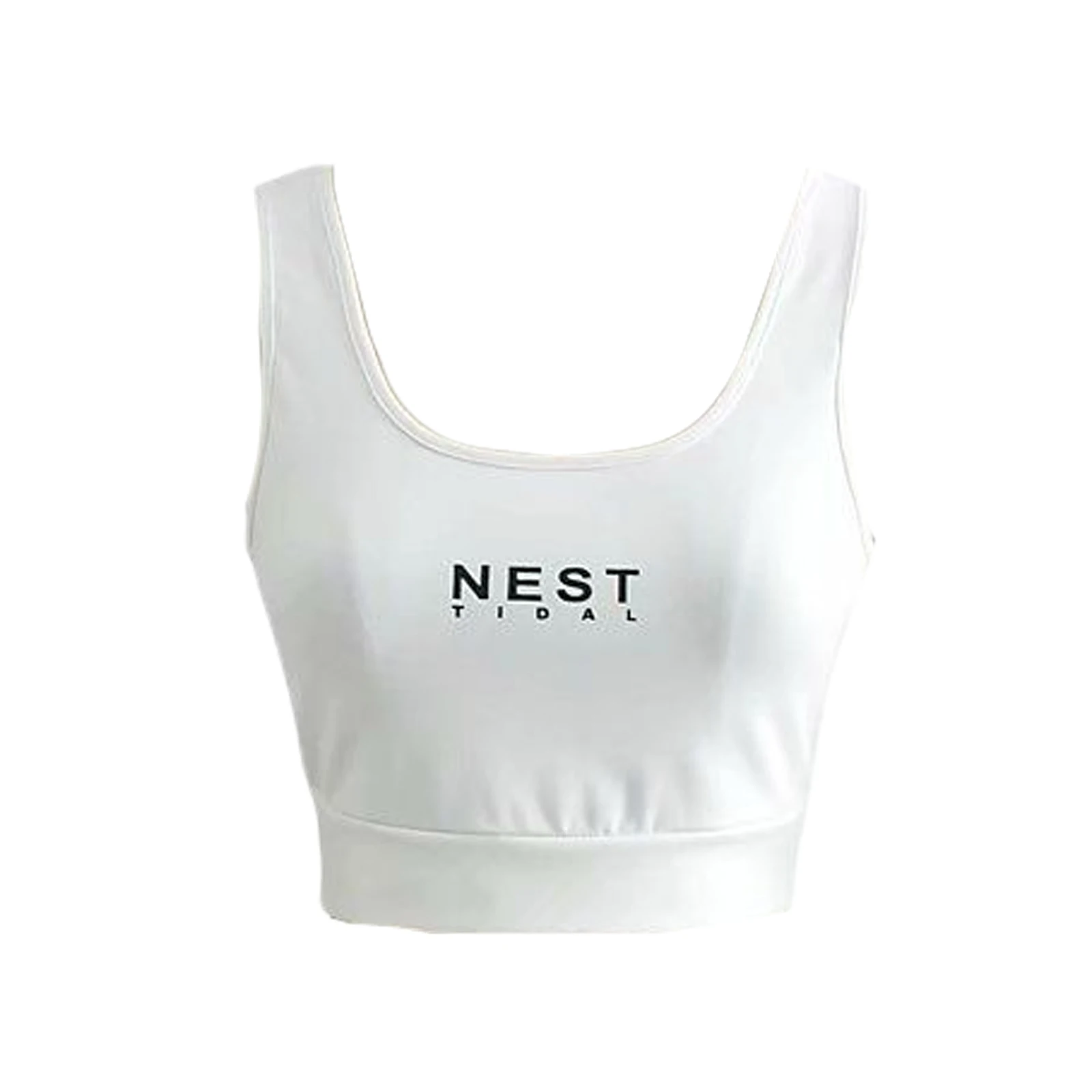 

Women's Wrapped Vest Sleeveless Tops Letters Print Casual Party Sports Summer Warp Chest Clothes