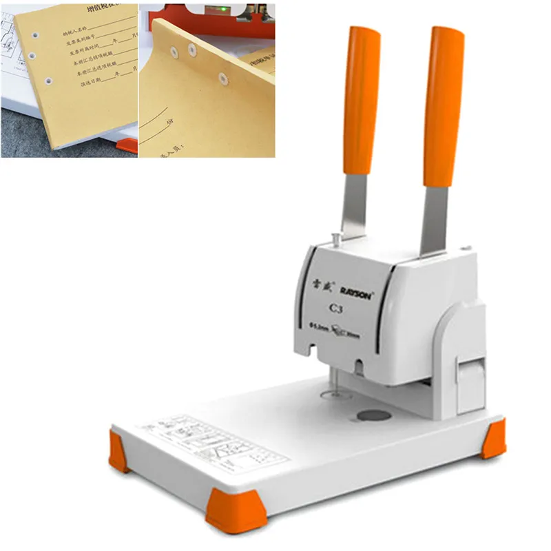 

C3 Binding Machine Hole Puncher Punch Tools Riveted Pipe Binding Machine Certificate Office Appliance Device Profession