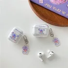 Симпатичный прозрачный силиконовый чехол для Apple Airpods Pro, чехол-наклейка для Airpods 12 для Airpods 12, аксессуары для наушников, кожа