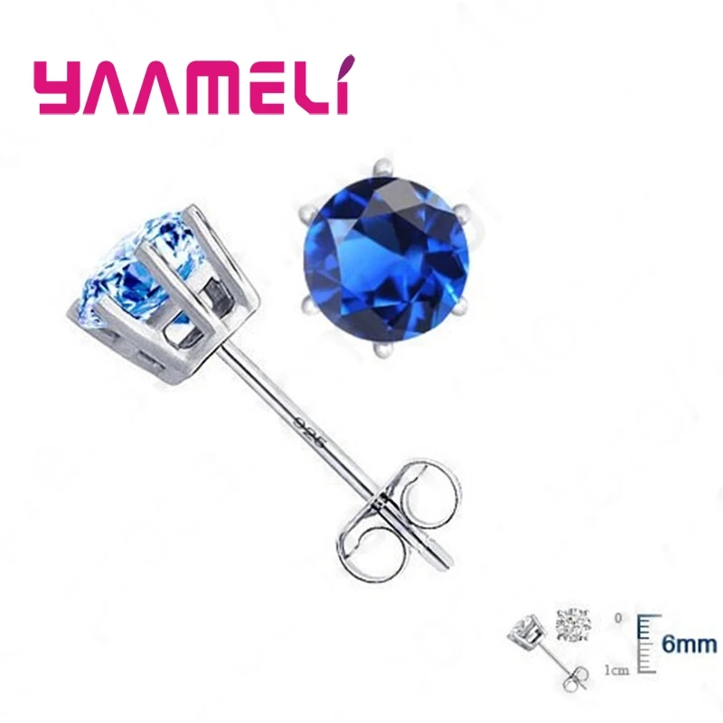 Женские и мужские серьги из серебра 925 пробы с фианитами | Украшения аксессуары