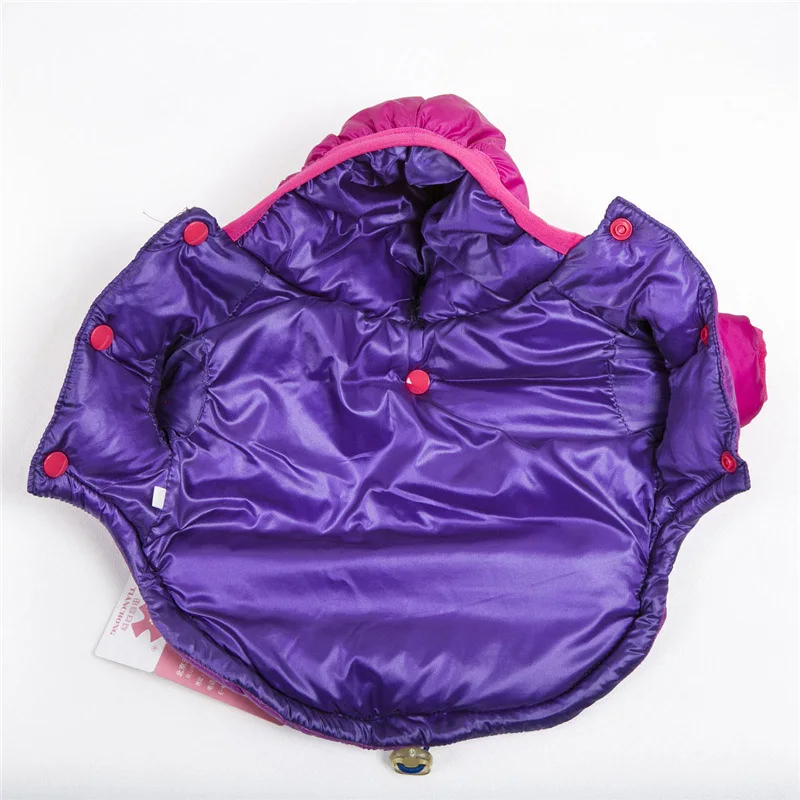 Модная толстовка с капюшоном для собак зимняя одежда пальто хлопковой