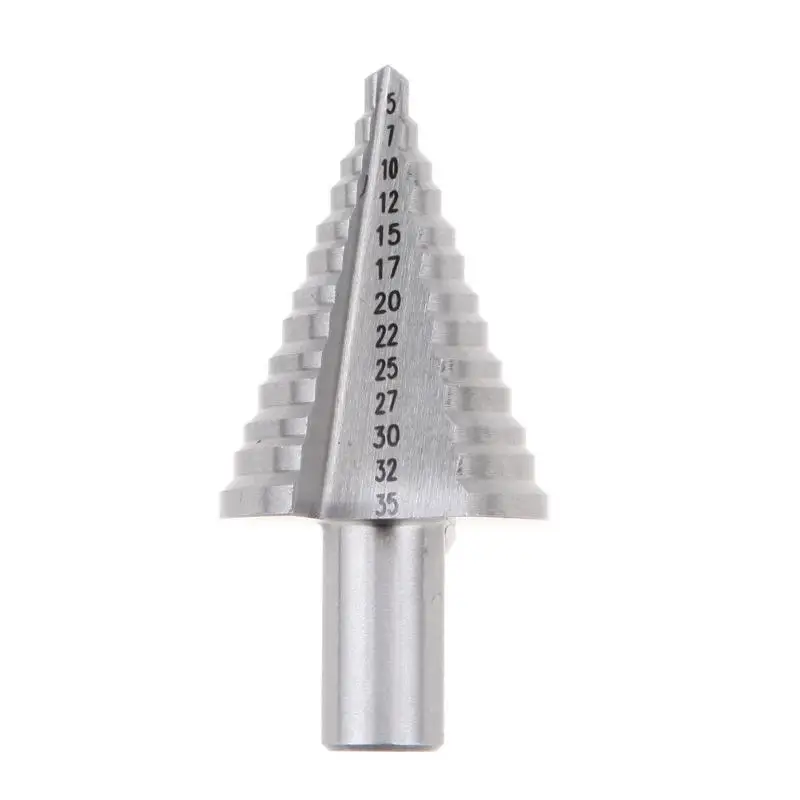 

5-35MM (13 Steps 5,7,10,12,15,17,20,22,25,27,30,32,35MM) Step Drill Bitt