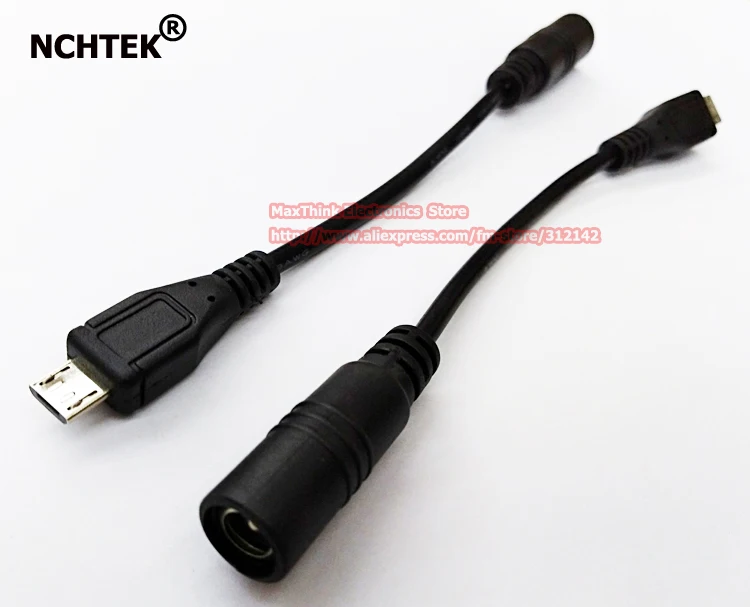 Штекерный адаптер питания постоянного тока NCHTEK 5 5x2 1 мм на Micro USB 5-контактный