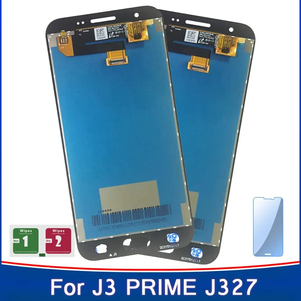 2 шт. 100% протестированный рабочий Amoled LCD для SAMSUNG Galaxy J3 2017 Emerge Prime J327 J327W J327V J327T J327P