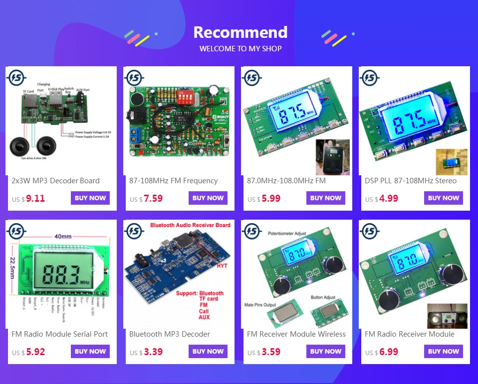 FM электронный DIY Набор микро радиомодуль SMD модуляция частоты DIY производственный учебный набор DIY Электронные радиокомплекты