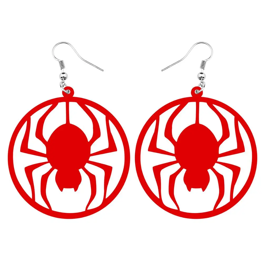 ARWA акрил Хэллоуин большие круглые полые серьги подвески в форме капли для женщин