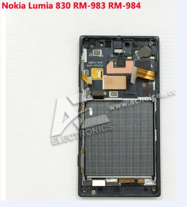 RM983 RM984 ЖК-экран + дигитайзер Сенсорное стекло рамка в сборе для Nokia Lumia 830 RM-983 RM-984 |