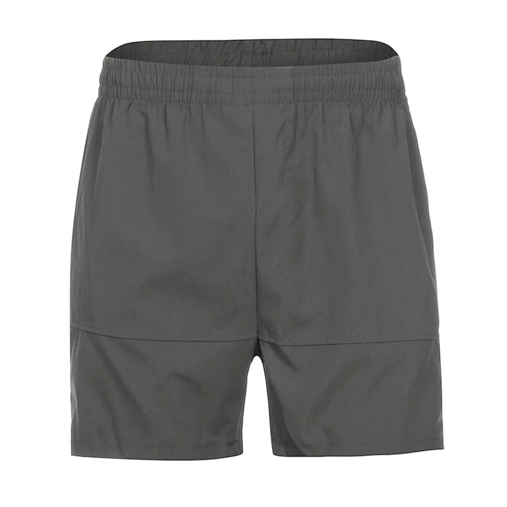 Шорты мужские спортивные однотонные с эластичным поясом повседневные пляжные