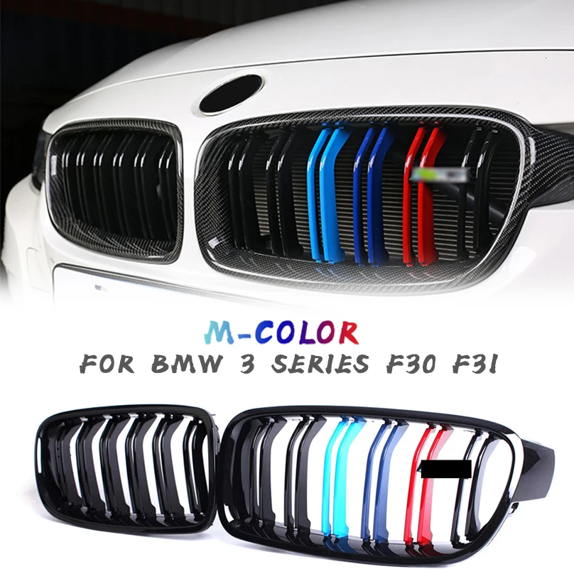 Передний гриль для BMW F30 F31 2012 2018 3 серии 320i 325i 328i 335i M Performance глянцевый черный