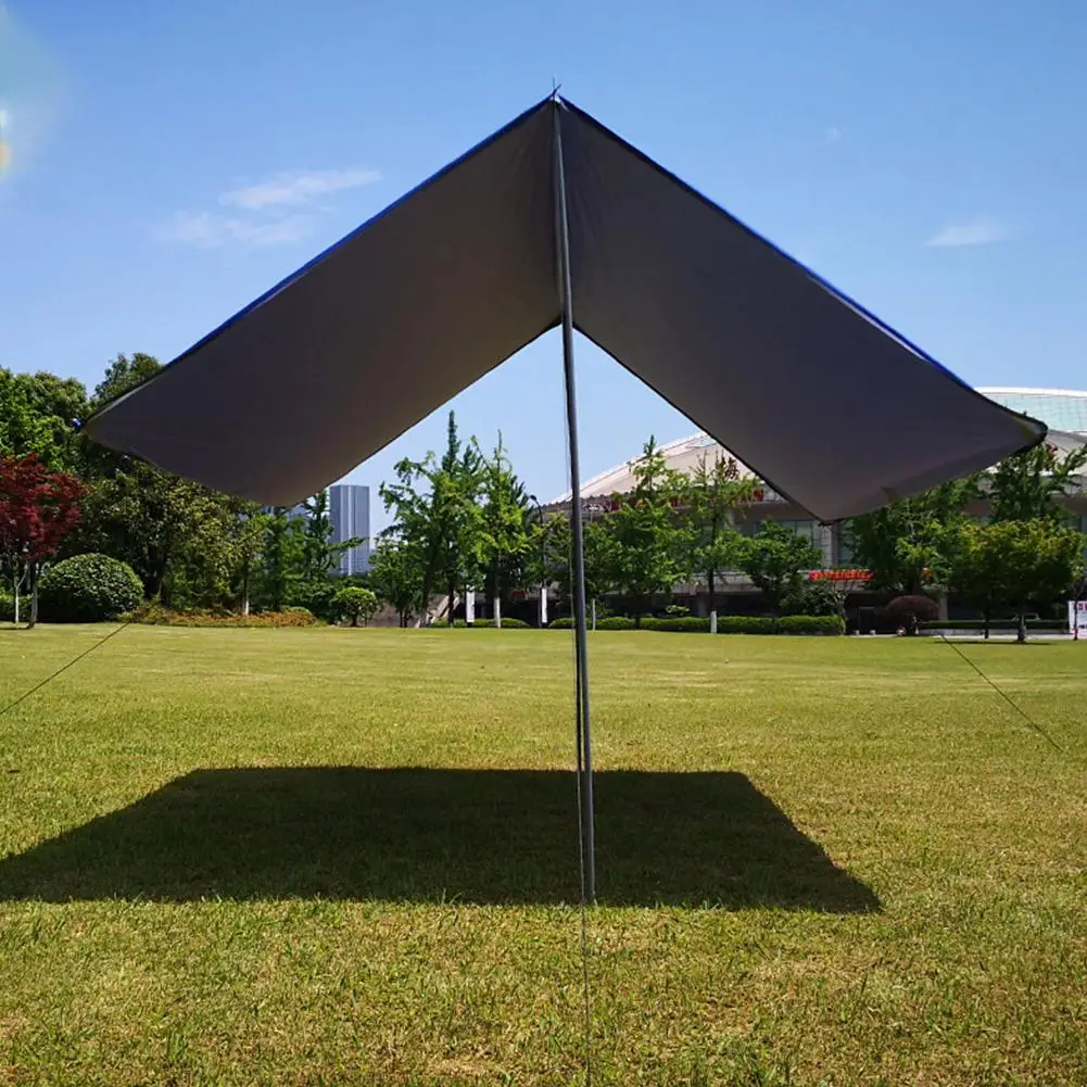

Portable Camping Tent Tarp Awning Sun Shade Rain Shelter Mat Beach Picnic Pad