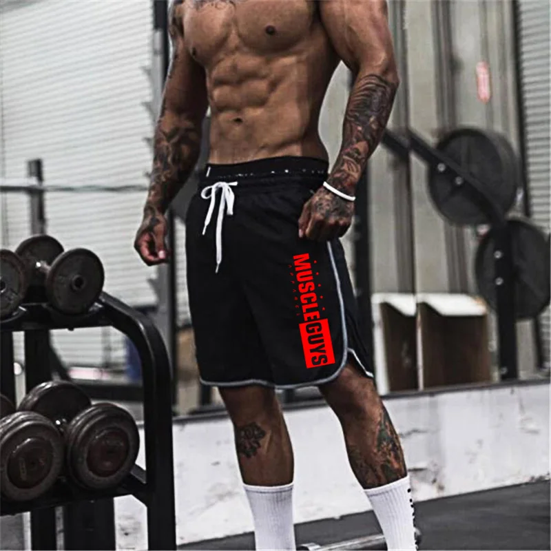 Шорты muscleboys мужские спортивные сетчатые короткие брюки штаны для бодибилдинга и