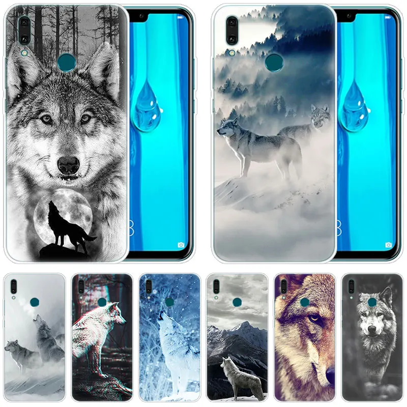 Роскошный силиконовый чехол волк Тёмный король для Huawei Mate 30 20 Lite 10 Pro Y5 Y6 Y7 2019 Y9 Prime