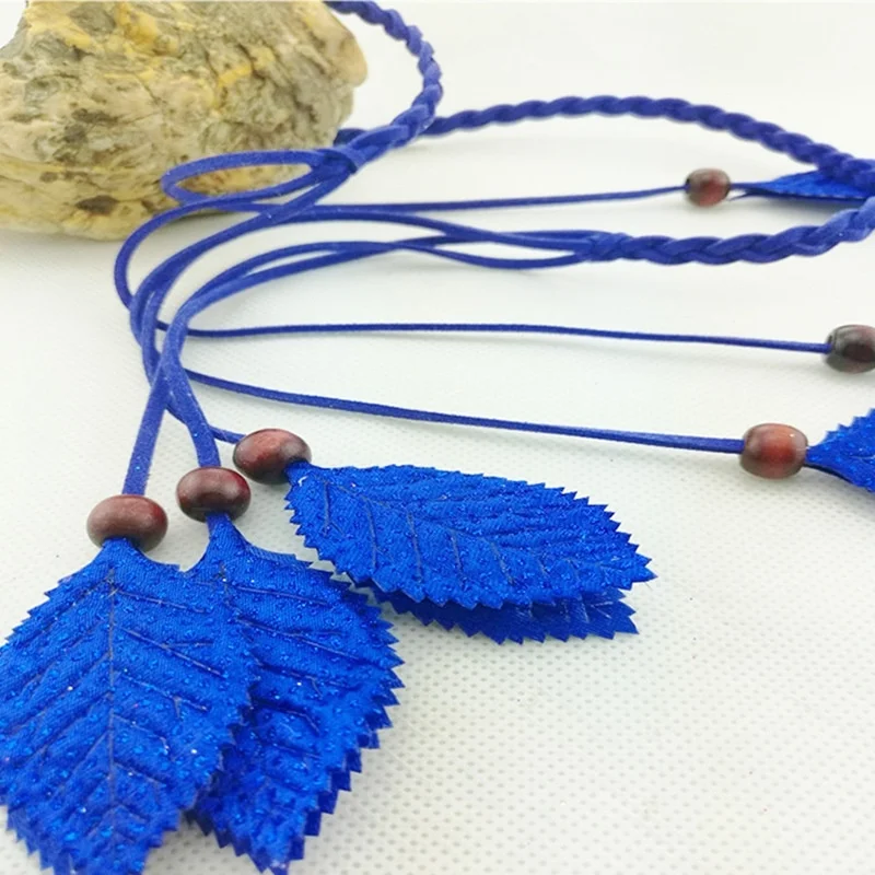 Женская обувь в стиле Харадзюку пояс листья плетеный цепочка на талию модные