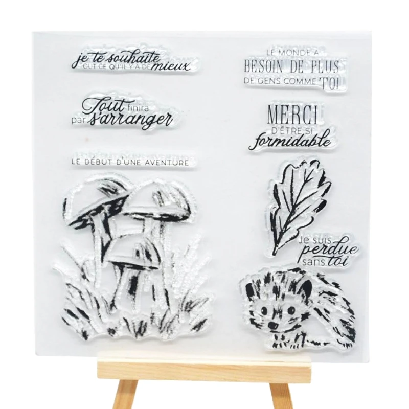 Английский силиконовый прозрачный Печатный штамп DIY Скрапбукинг рельефная