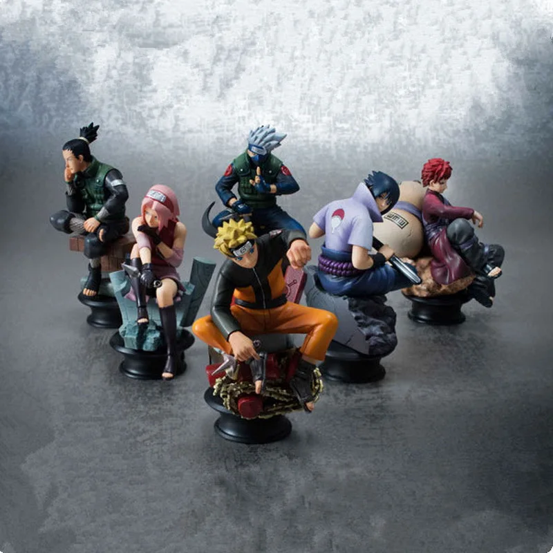 Героя аниме Наруто 10 см модель фигурки кукол как у героя мультфильма Саскэ Гаара