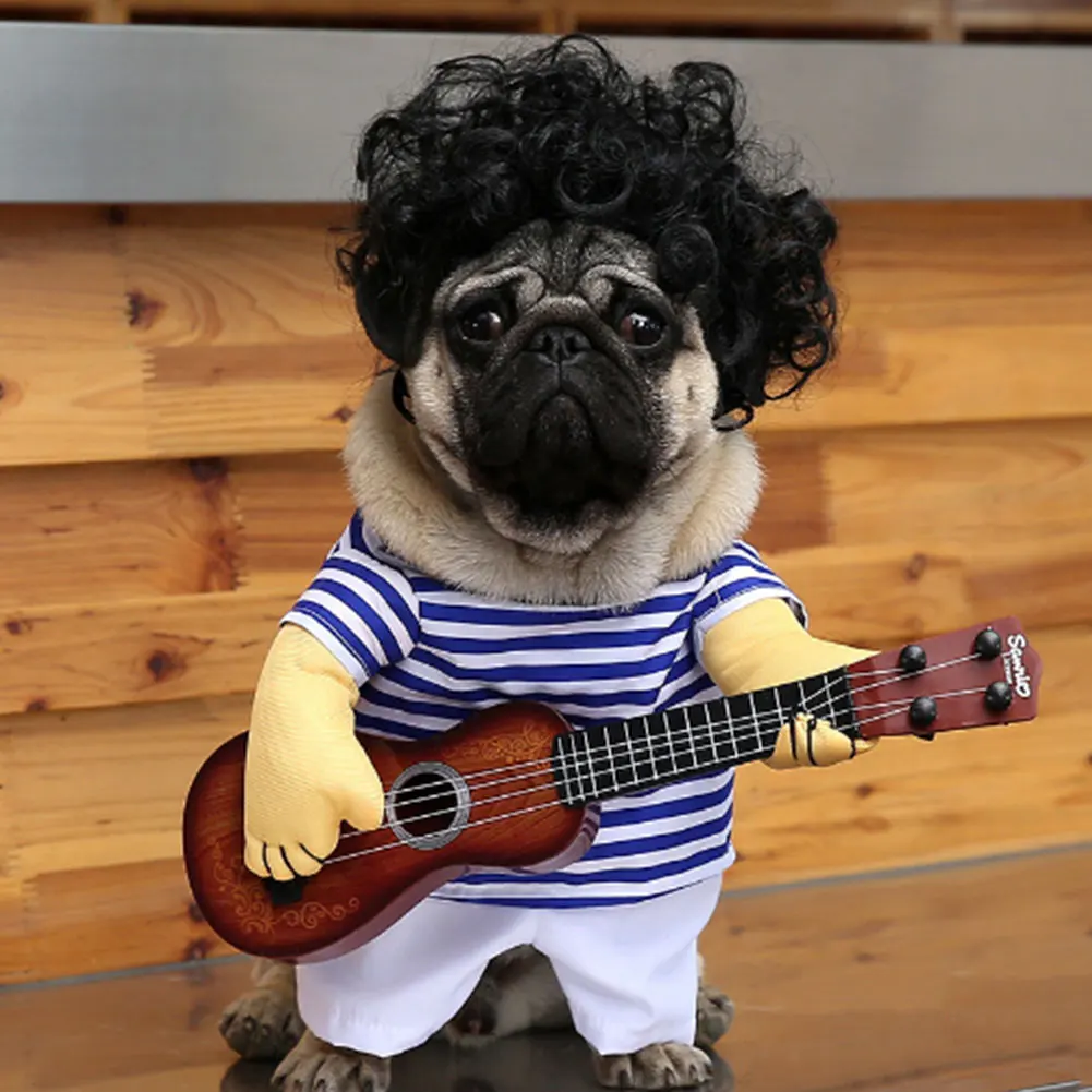 

Pet Guitar Clothes Dog Guitarist Dressing Fancy Dress