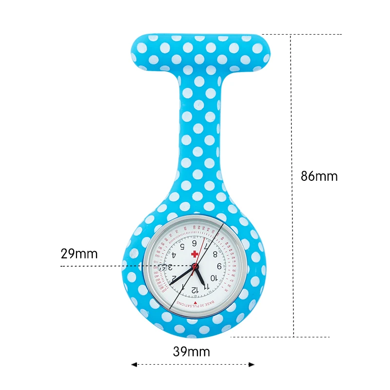 Силиконовые часы для медсестер с цветными точками календарем карманный подарок